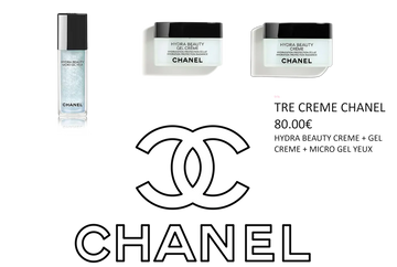 TRIS CREME CHANEL - HYDRA BEAUTY CREME 50G + GEL CREME 50G + GEL YEUX 15ML in Stile HYDRA BEAUTY CREME 50G GEL CREME 50G GEL YEUX 15ML