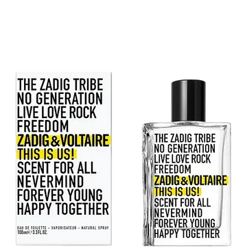 Zadig&Voltaire THIS IS US!This is Us! Eau de toilette 100ml unisex scatolato in Stile 100ML